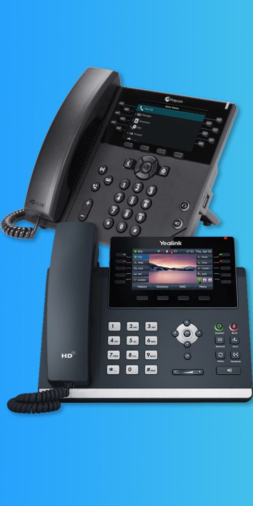 Telecoms polycom and yealink landline phones 1x2 aspect